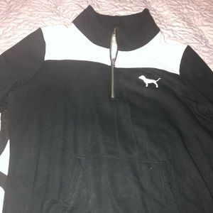 Pink- Victorias Secret Half zip sweater.